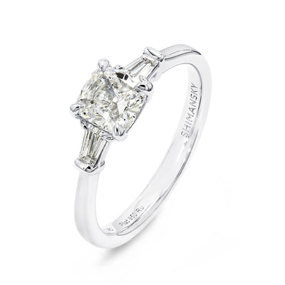 Cushion Diamond Dahlia Engagement Ring