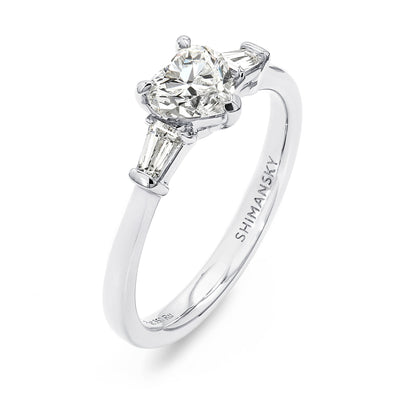 Heart Diamond Dahlia Engagement Ring