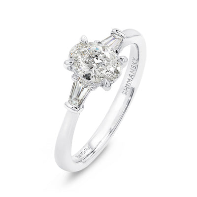 Oval Diamond Dahlia Engagement Ring