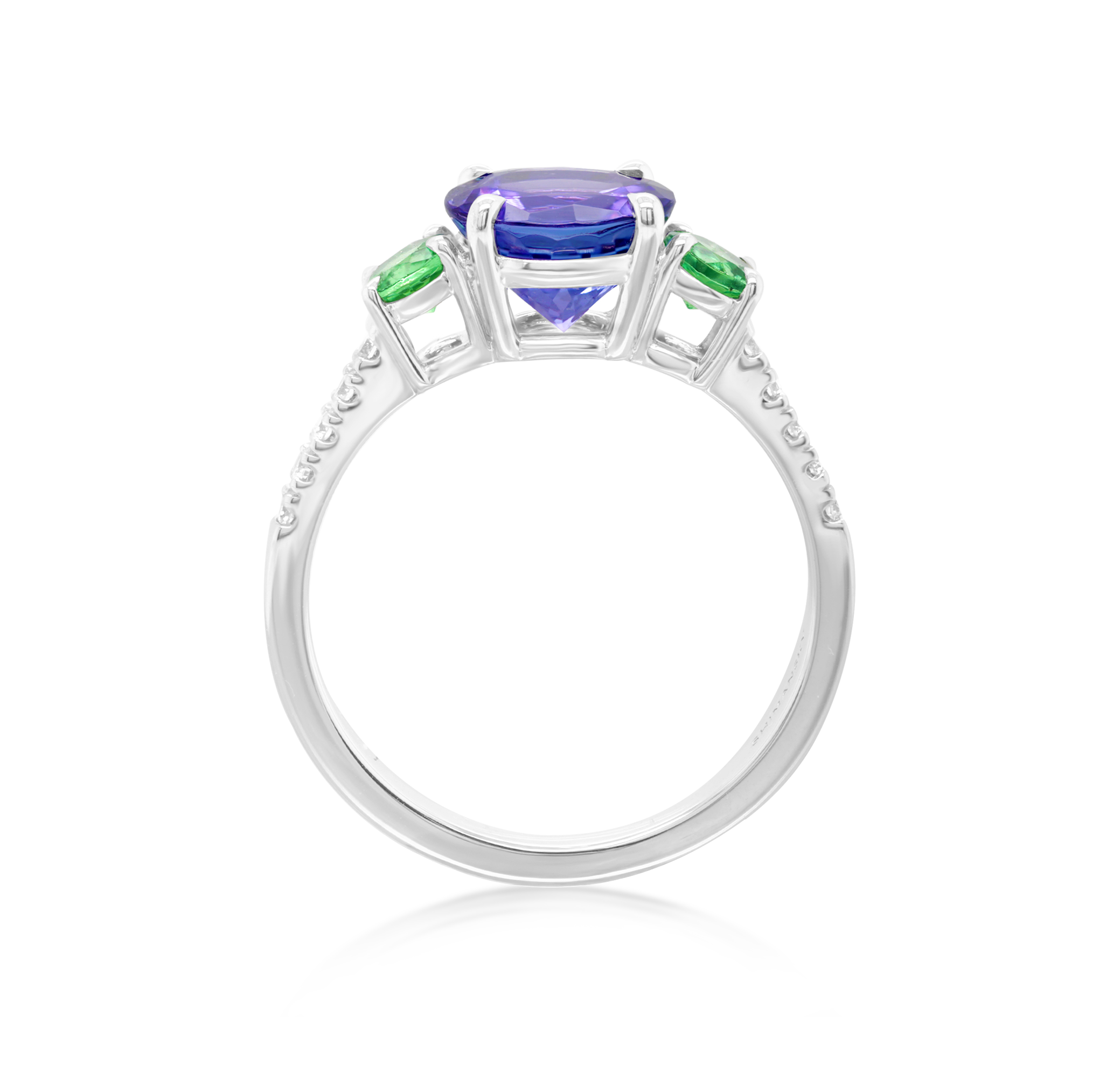 Tanzanite and Tsavorite Dress Ring