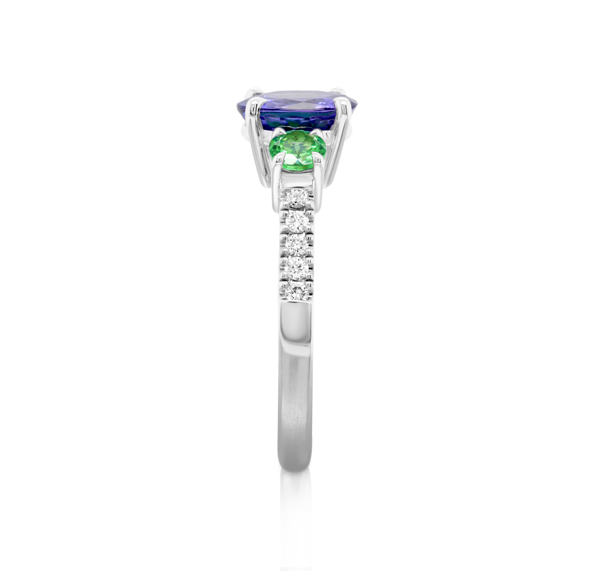 Tanzanite and Tsavorite Dress Ring