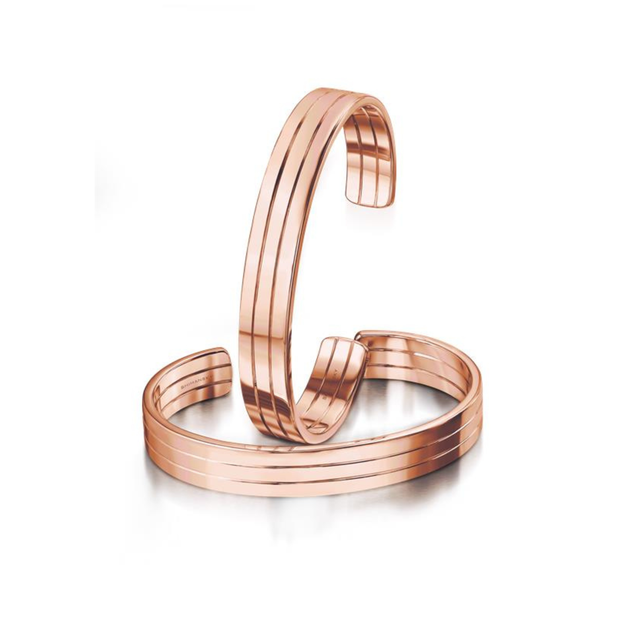 Shimansky Evolym Gents Bangle 14K Rose Gold