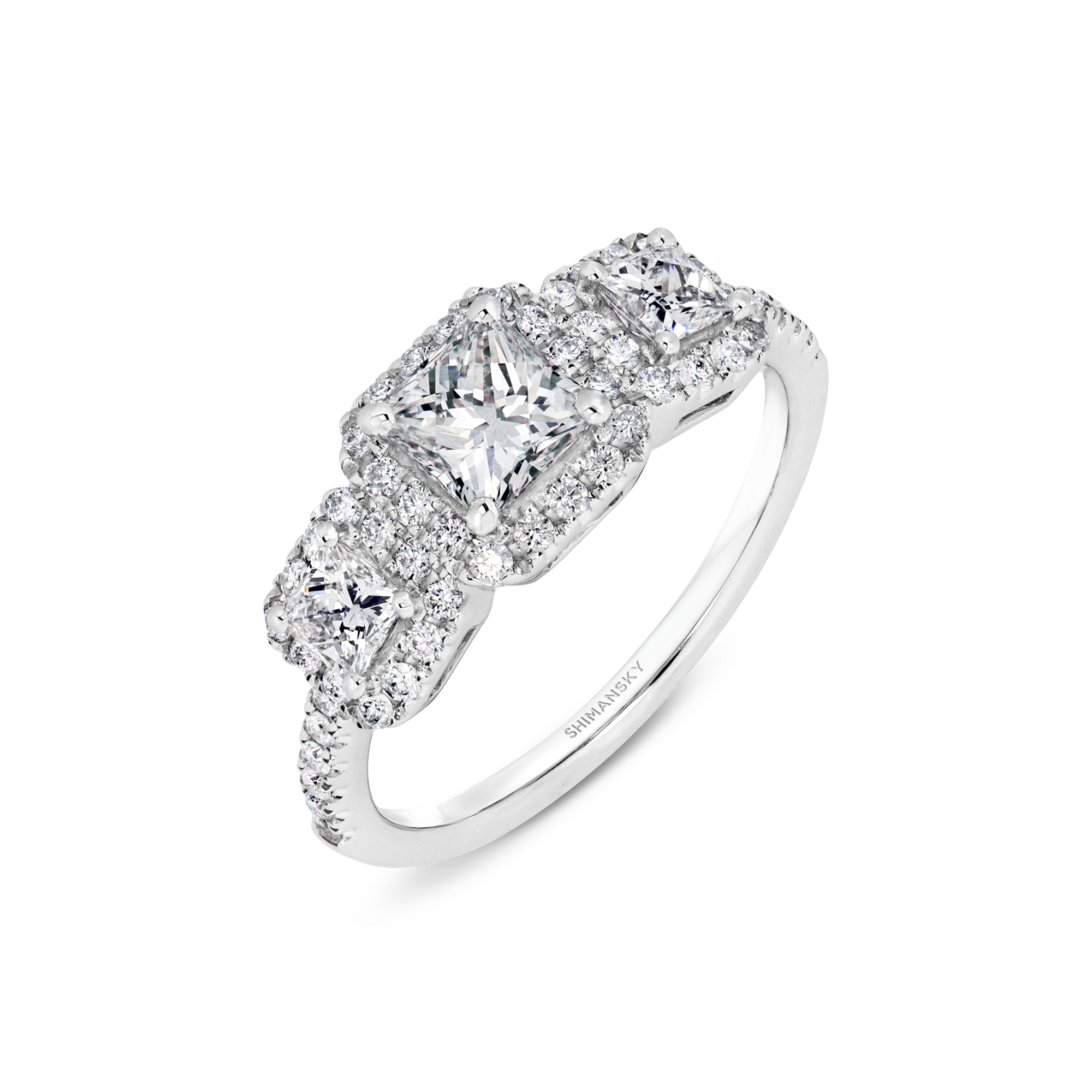My Girl Diamond Trilogy Halo Ring