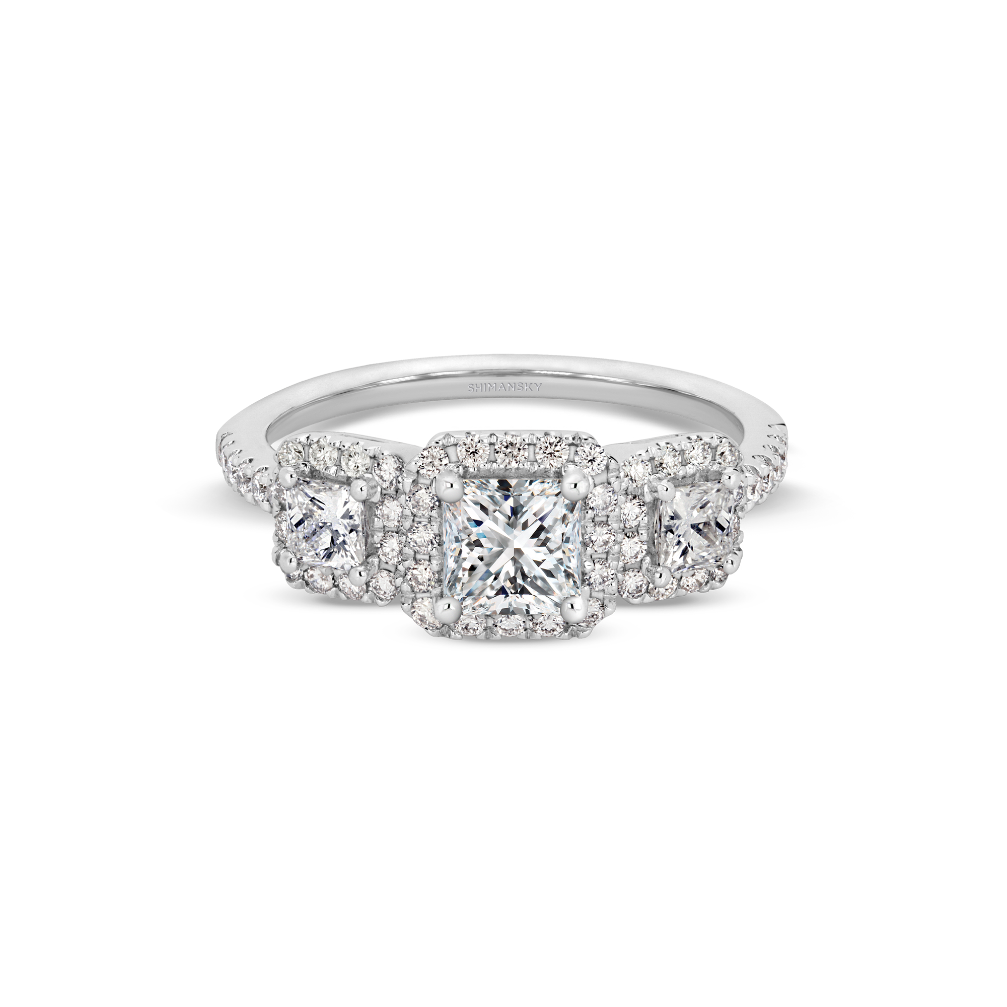 My Girl Diamond Trilogy Halo Ring