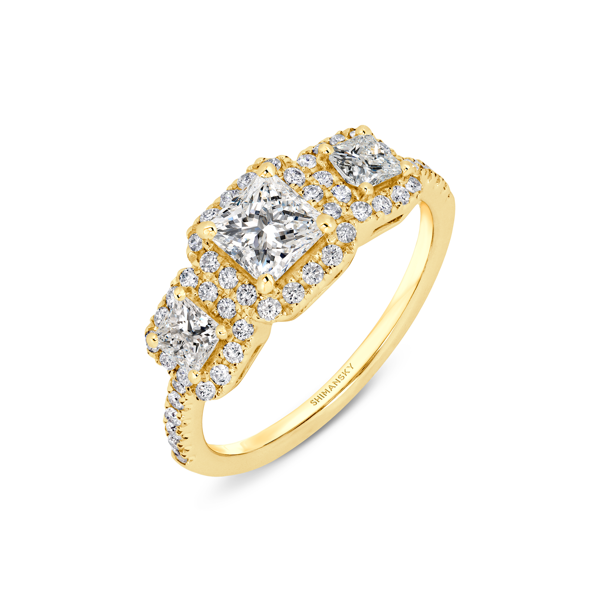 My Girl Diamond Trilogy Halo Ring