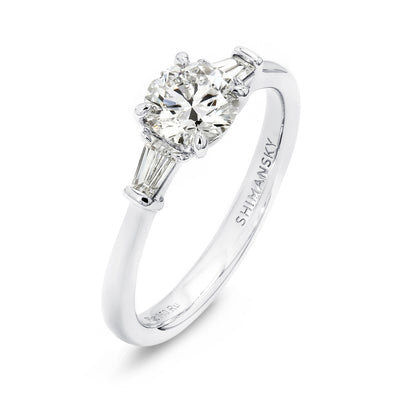 Round Brilliant Diamond Dahlia Engagement Ring