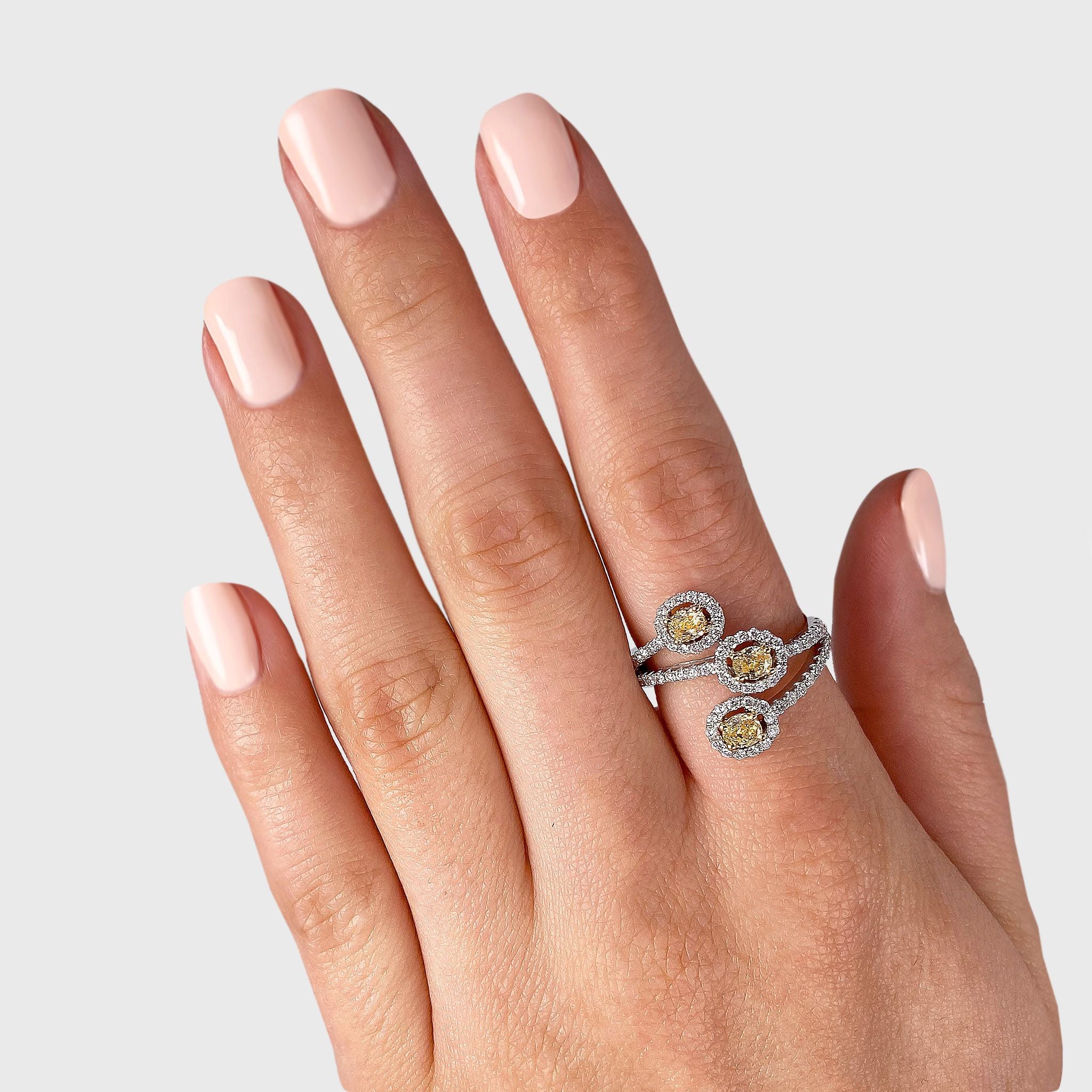 Fancy Yellow Diamond Dress Ring