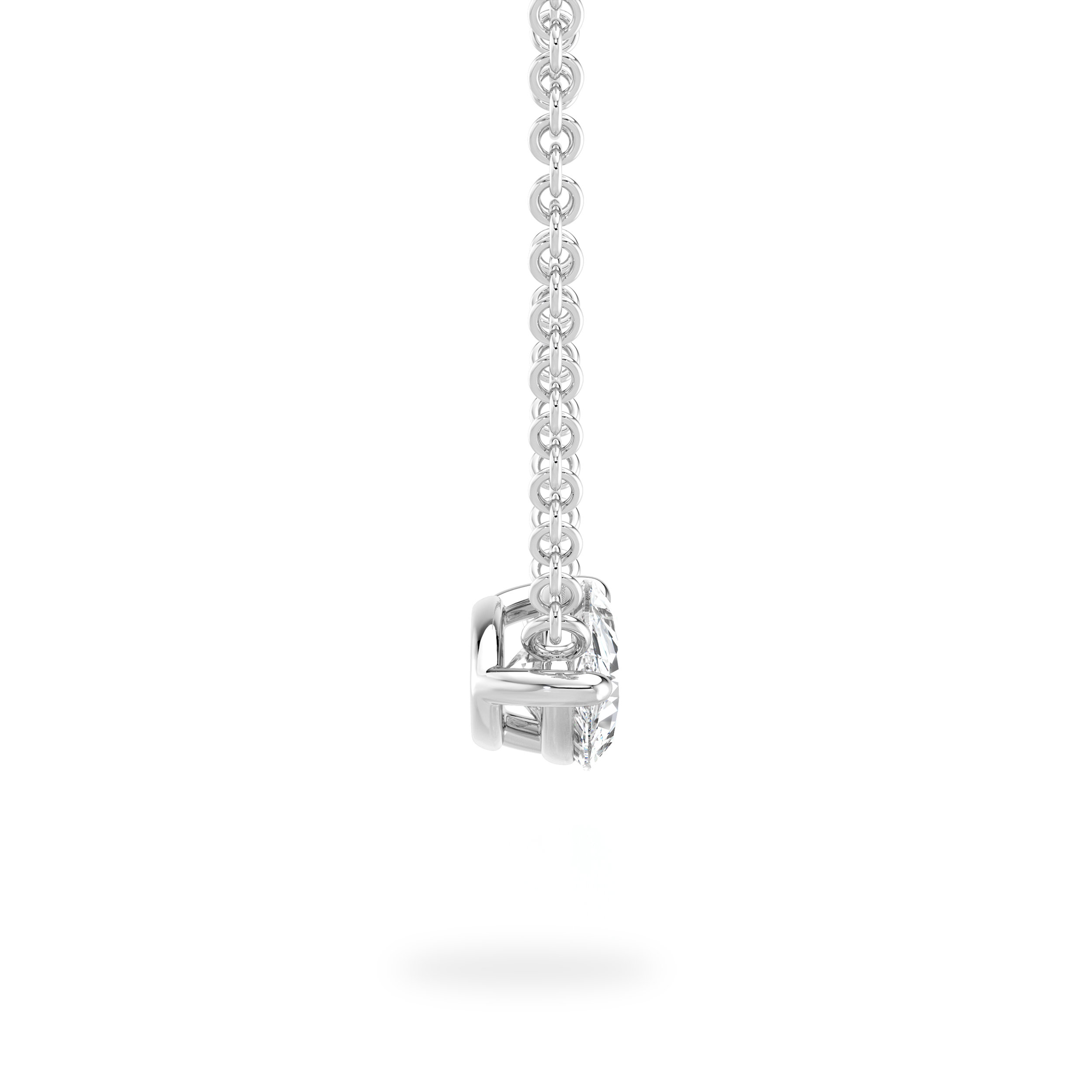 Pear Diamond Solitaire Necklace