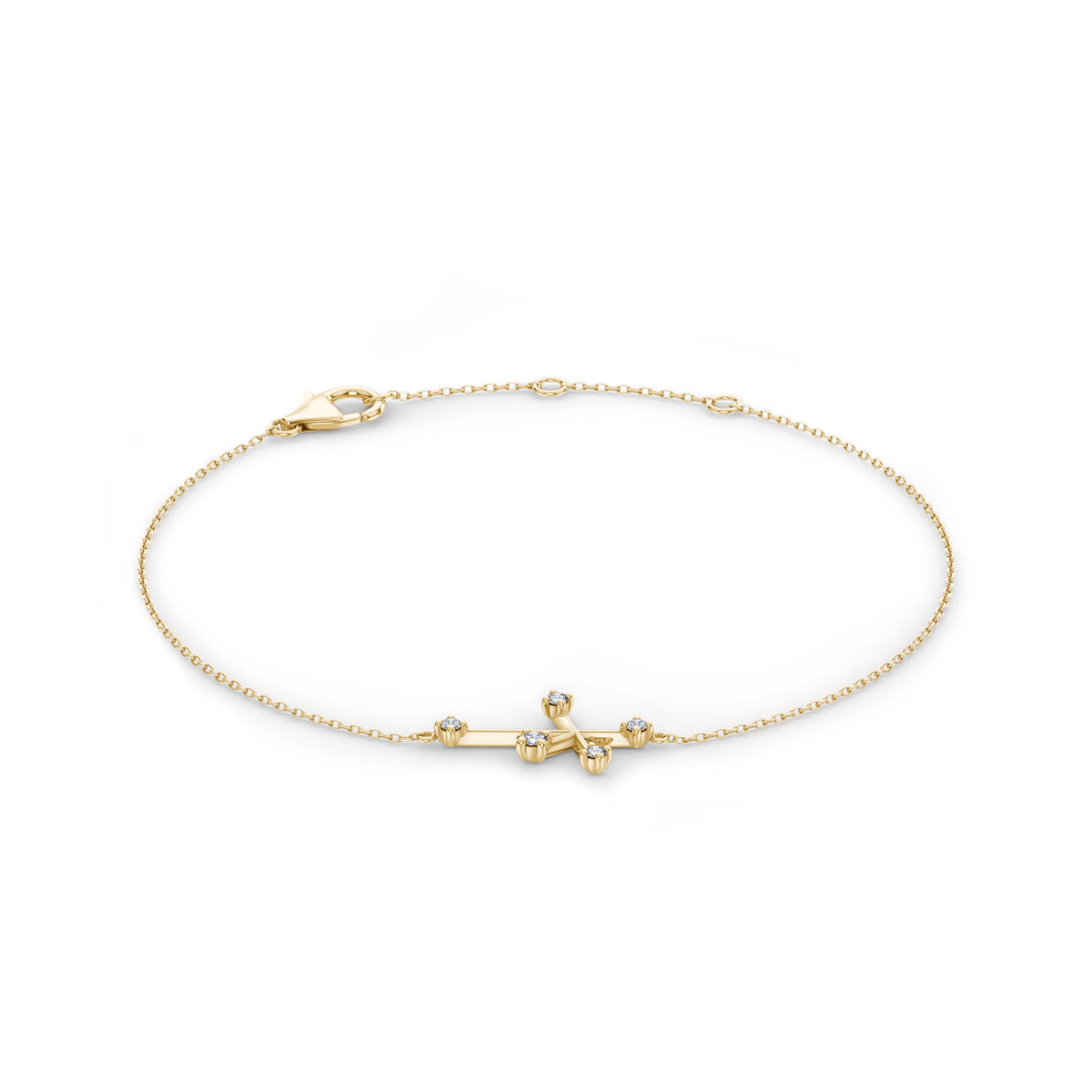 Shimansky - Southern Cross Diamond Bracelet Crafted in 14K Yellow Gold