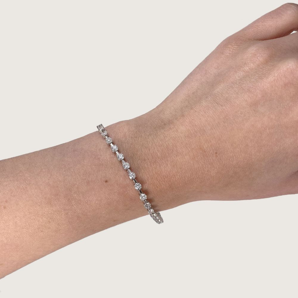 Pulseira de tênis Diamond Station