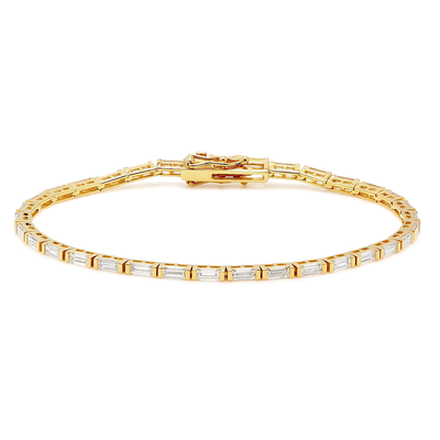 Baguette Diamond Tennis Armband
