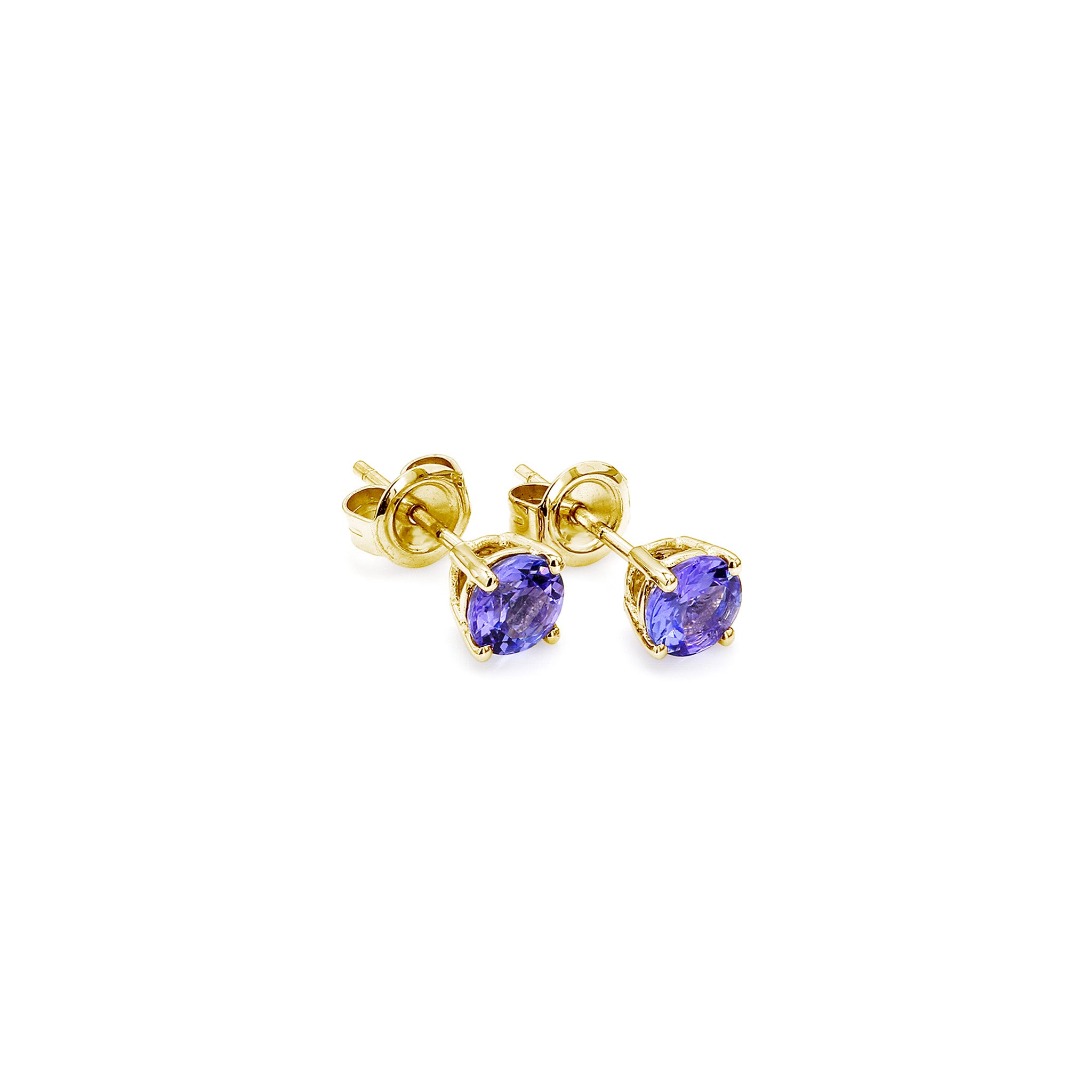 Tanzanite Earrings - 3D View - Shimansky