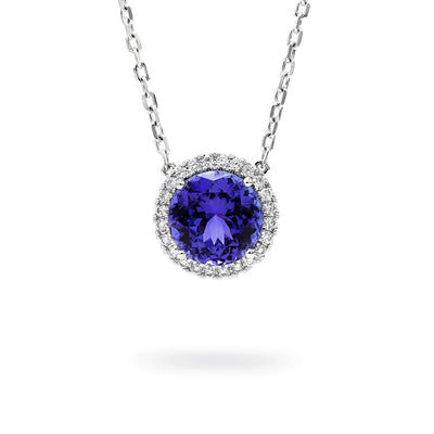 Tansanit und Diamantkette
