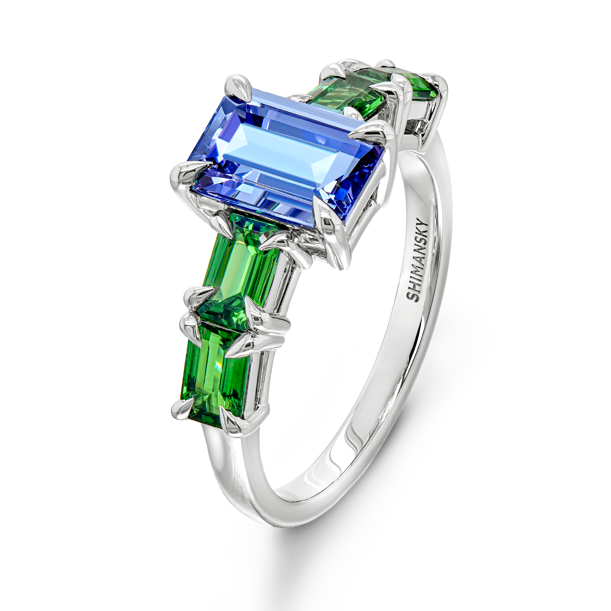 Tanzanite & Tsavorite Dress Ring - Shimansky Jewelry