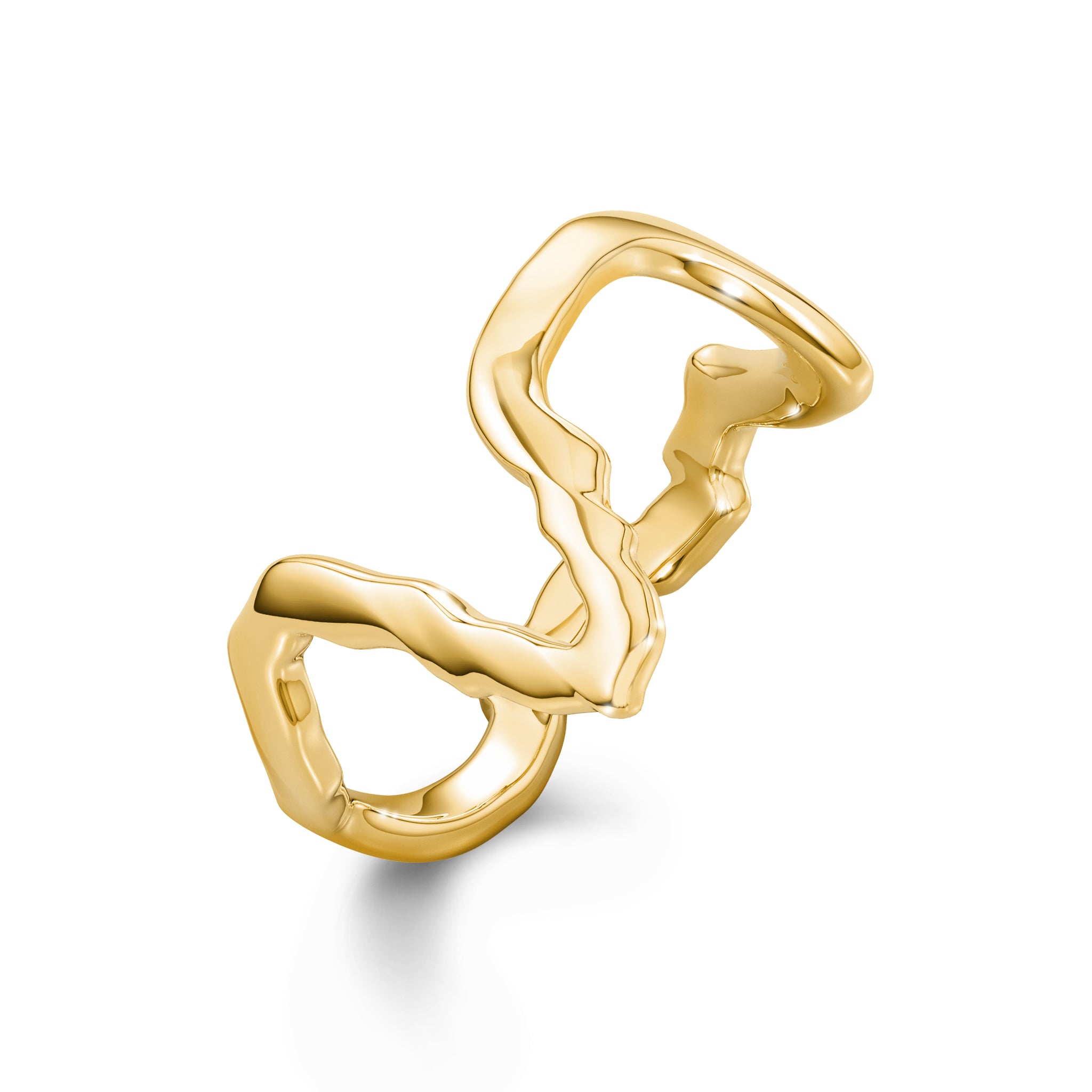 Tip of Africa Ring in 18K Yellow Gold 3D View