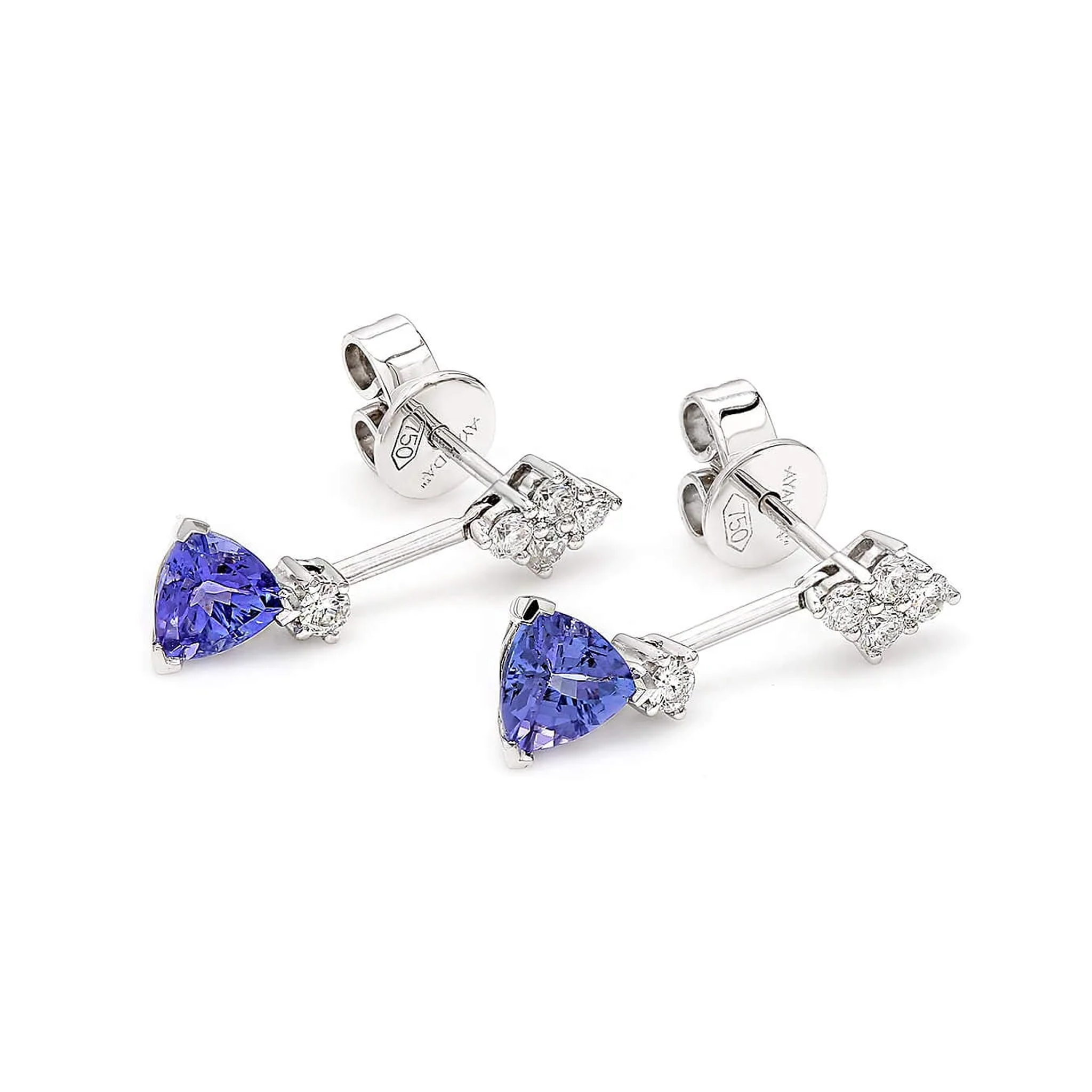 Shimansky Tanzanite and Diamond Earrings - 3D View