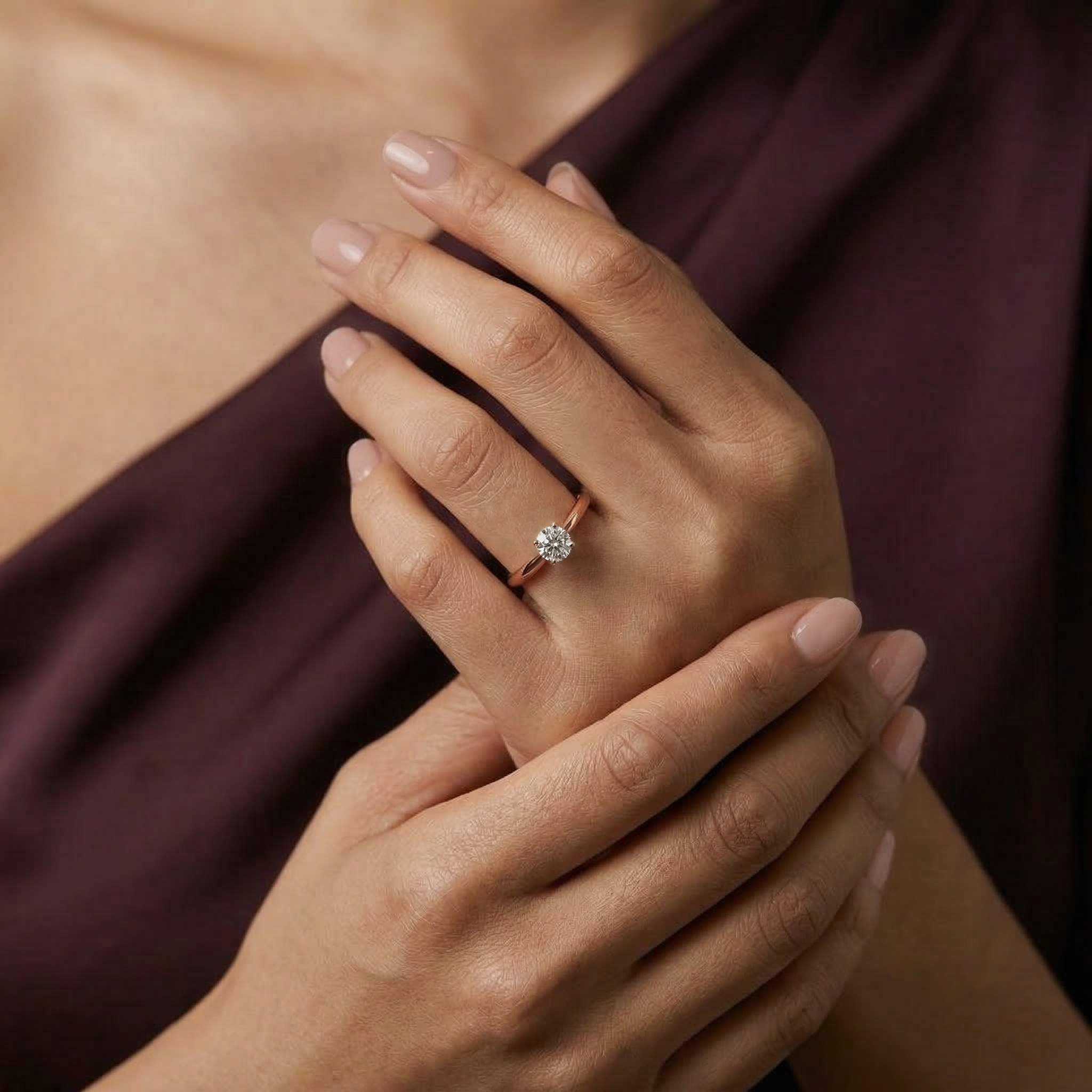 Victoria Solitaire Diamond Engagement Ring