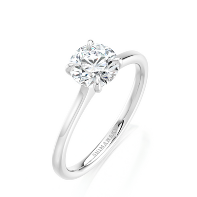 Erhöhter Victoria Solitaire Diamond Ring