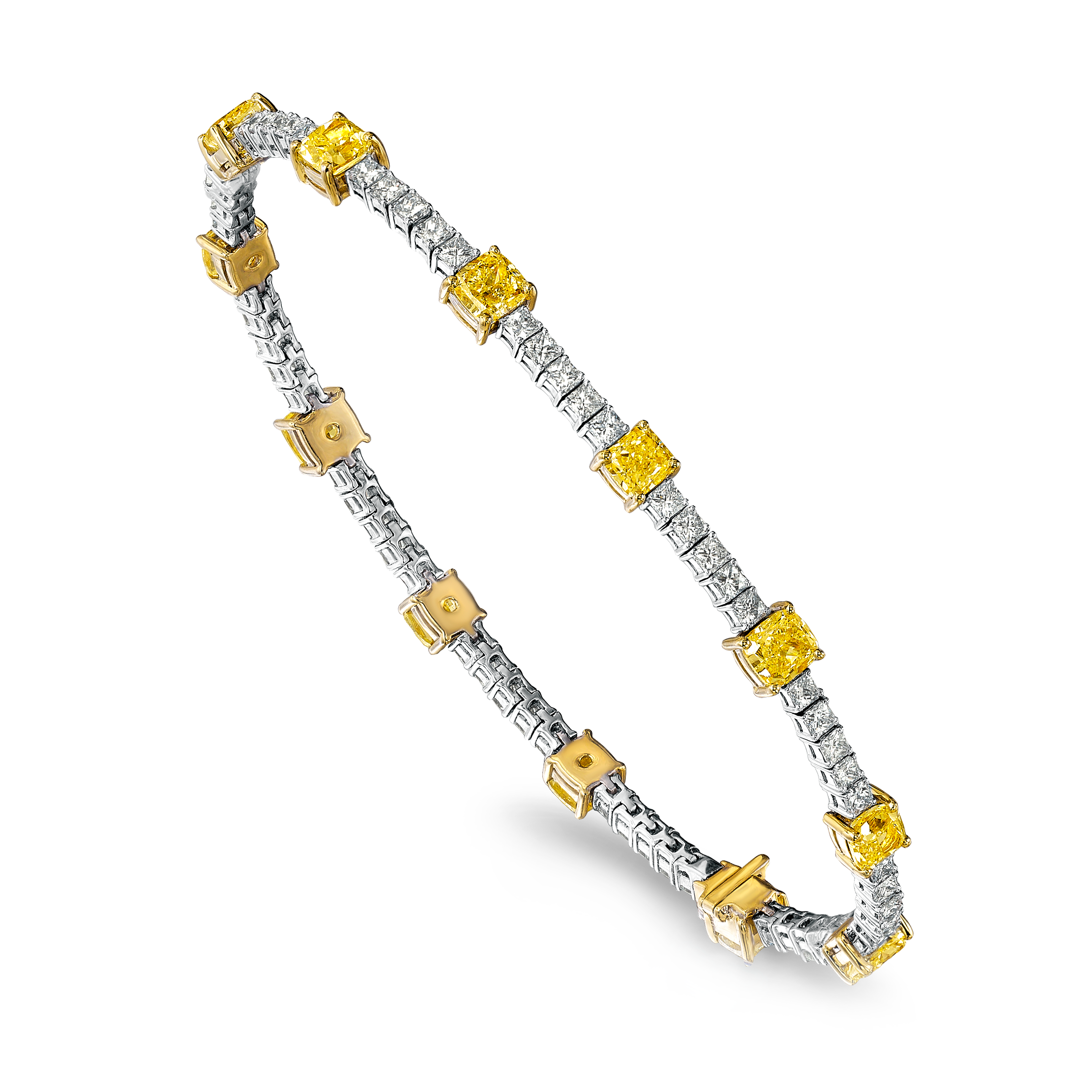 Fancy Yellow Diamond Tennis Armband