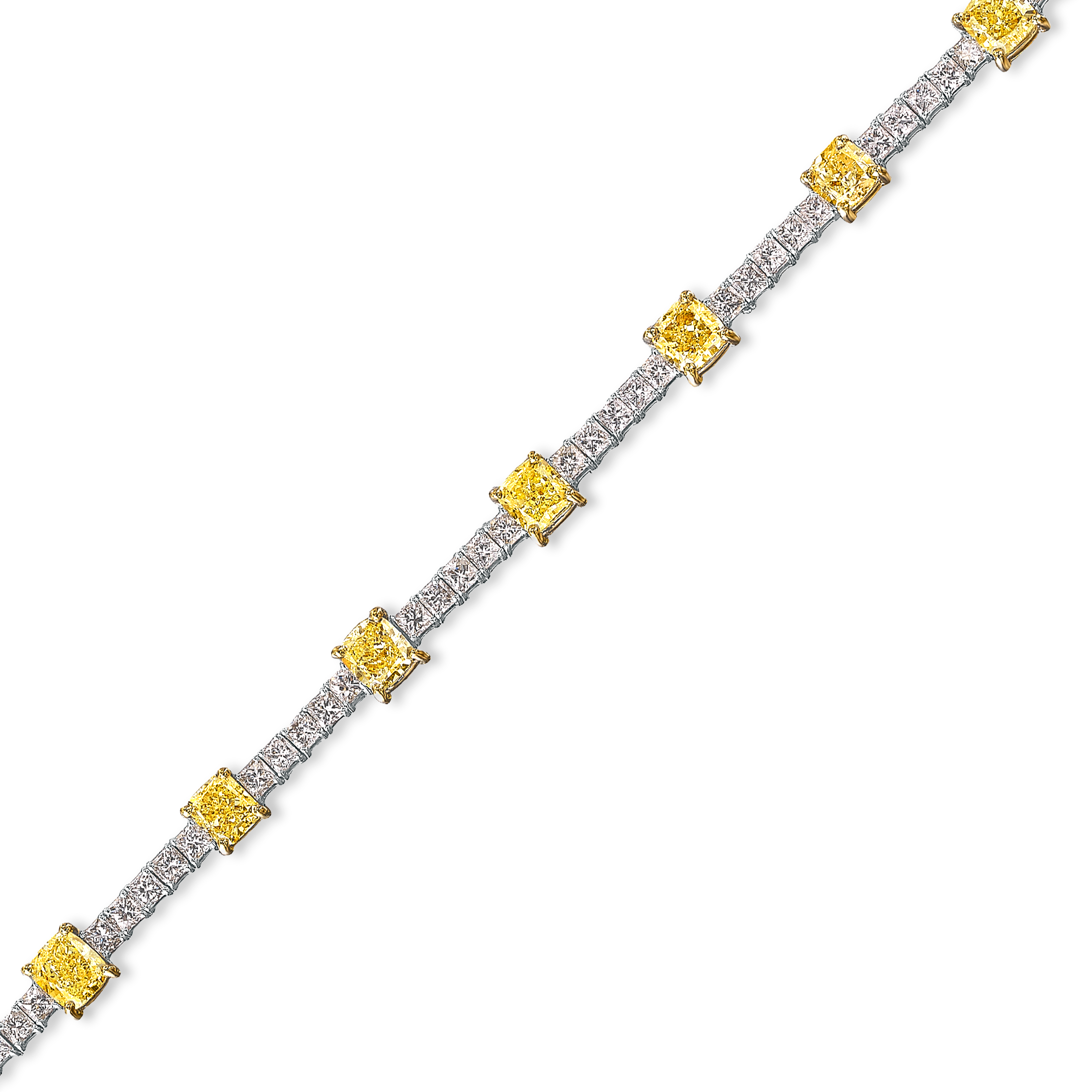 Fancy Yellow Diamond Tennis Armband
