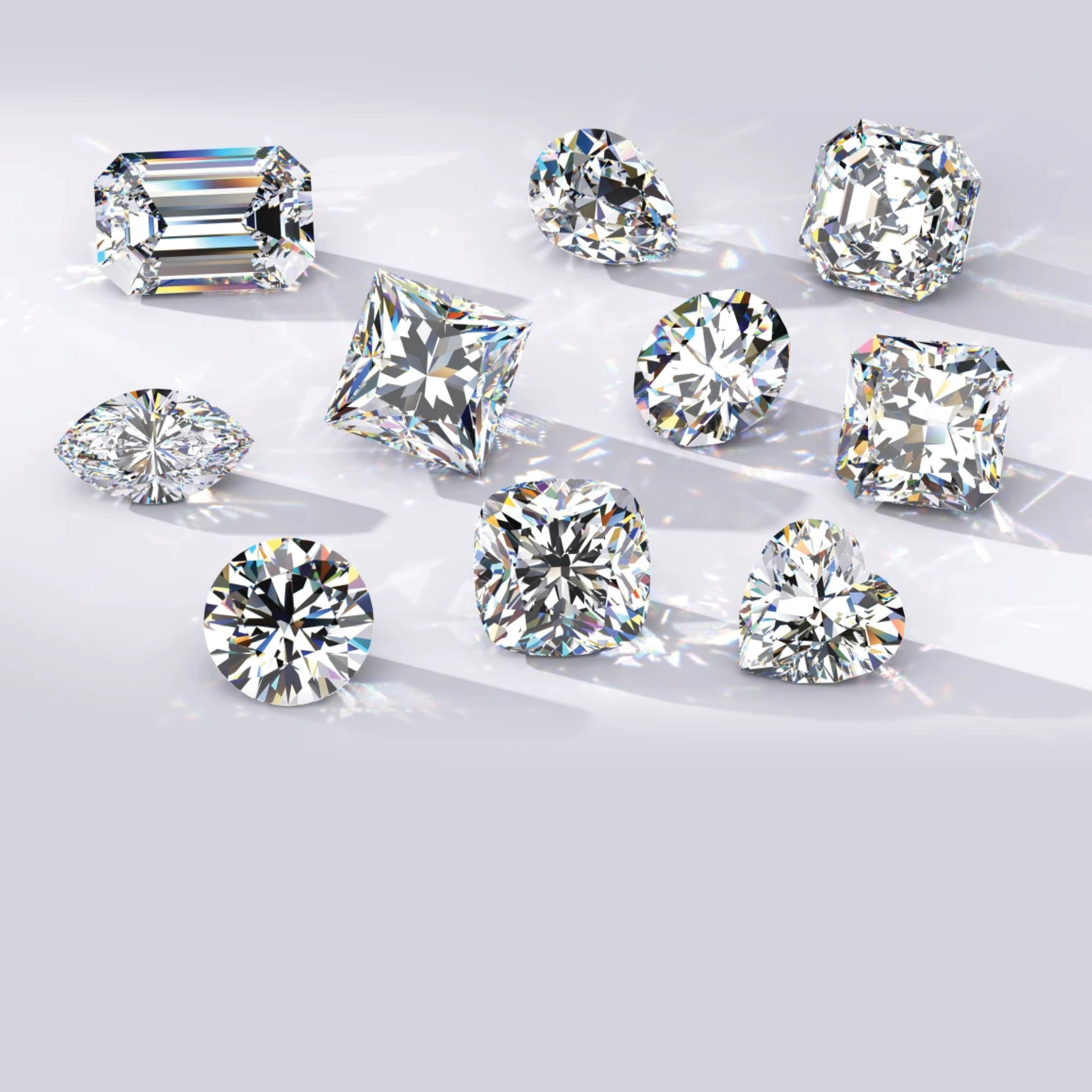 A luxurious collection of diamonds, radiating beauty and sophistication, ideal for the most cherished engagement rings.