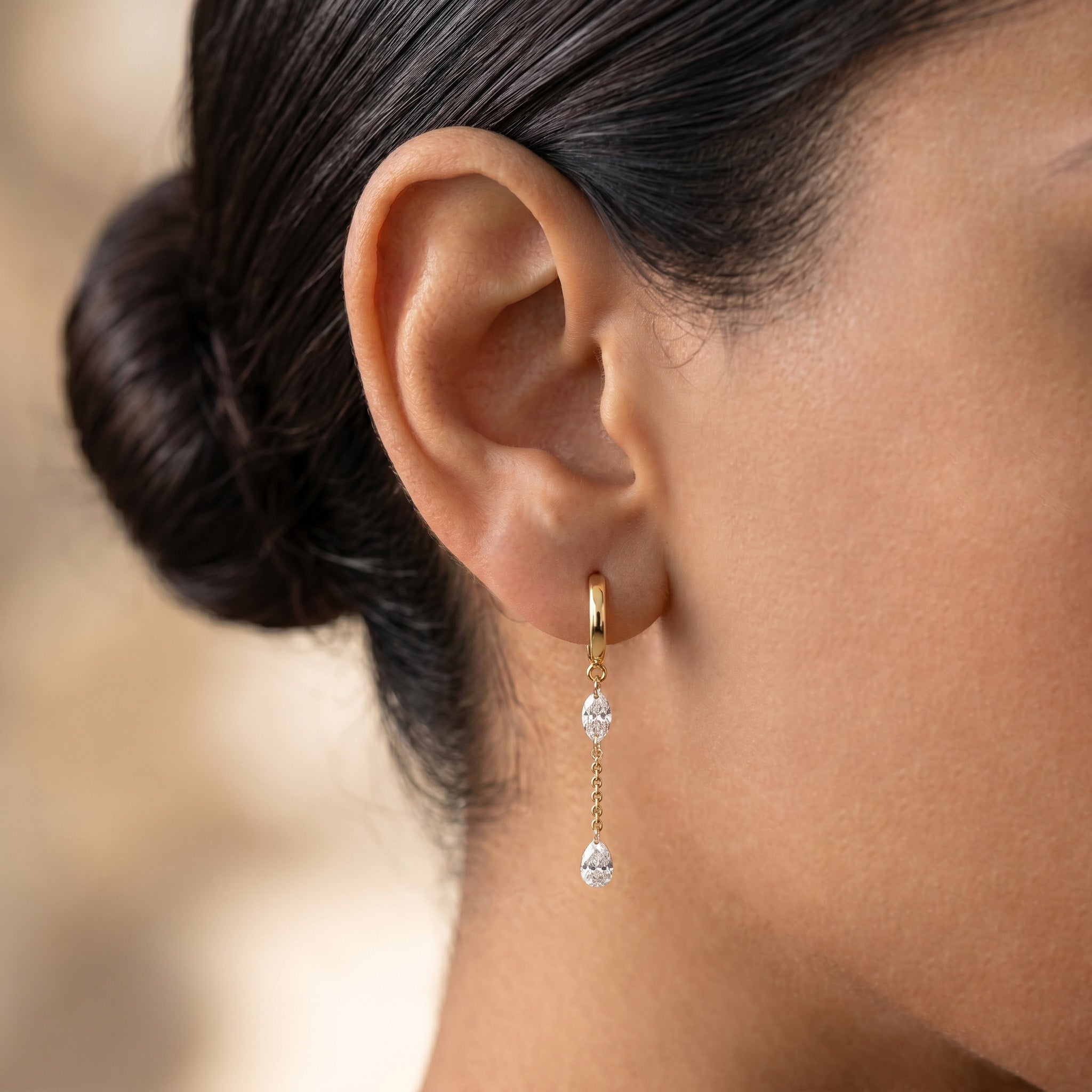 Ramlösa Diamond Drop örhängen