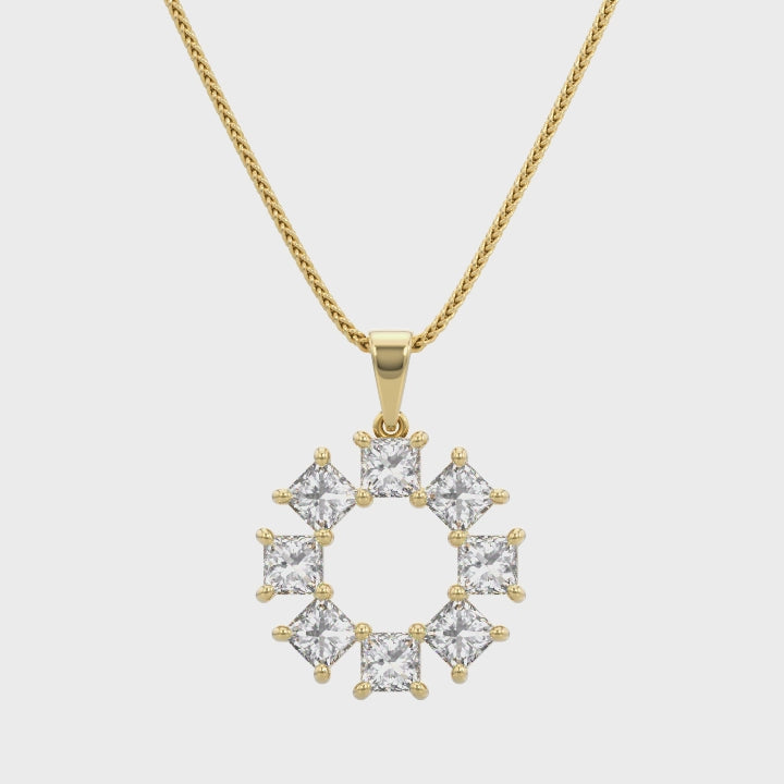 My Girl Lucky 8 Diamond Pendant 0.50 Carat | 18K Yellow Gold Video