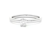 Shimansky 0.18ct Oval Solitaire Diamond Ring in 18K White Gold 360 Video