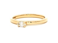 Shimansky 0.14ct Oval Solitaire Diamond Ring in 18K Yellow Gold 360 Video