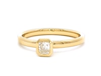 Shimansky 0.2t Radiant Solitaire Diamond Ring in 18K Yellow Gold 360 Video