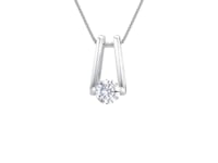Millennium 0.30 Carat Diamond Pendant in 18K White Gold Video