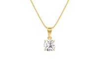 Shimansky - 4 Claw Solitaire Diamond Pendant 0.40ct crafted in 18K Yellow Gold 360 Video