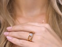 Shimansky Iconic Millennium Diamond Engagement Ring 18K Yellow Gold - Model Video #Metal_Yellow Gold #Carat Weight_0.7