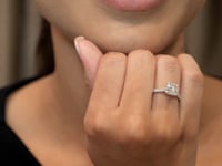 Shimansky My Girl Diamond Microset Solitaire Engagement Ring Platinum - Lifestyle Video #Metal_Platinum #Carat Weight_1.5