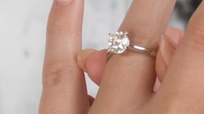 Shimansky Victoria Solitaire Diamond Engagement Ring Platinum - Lifestyle Video #Metal_Platinum #Carat Weight_2