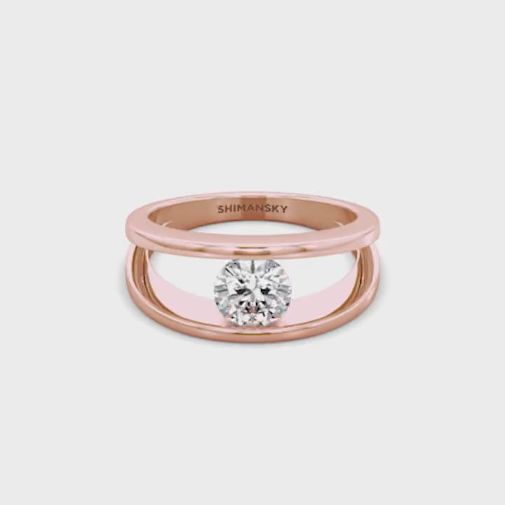 Millennium Classic Diamond Ring 0.50 Carat in 18K Rose Gold Video