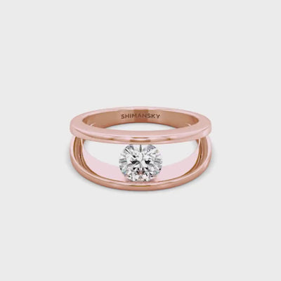 Millennium Classic Diamond Ring 1.00 Carat in 18K Rose Gold Video