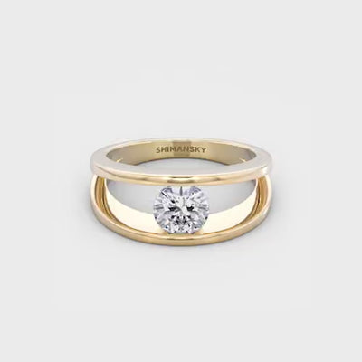 Millennium Classic Diamond Ring 0.70 Carat in 18K Yellow Gold Video