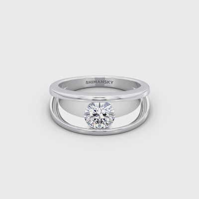 Shimansky 1.05 TCW Millennium Iconic Eight Hearts Ring in Platinum 360 Video