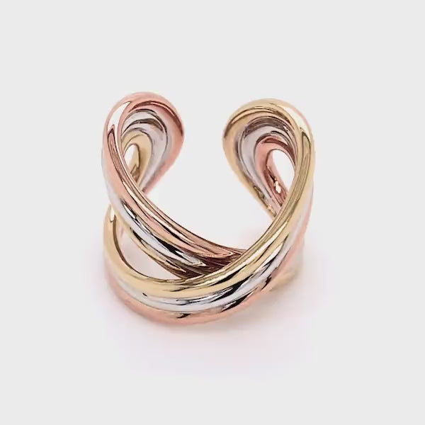 Infinity Fluet Tri Colour Ring Video