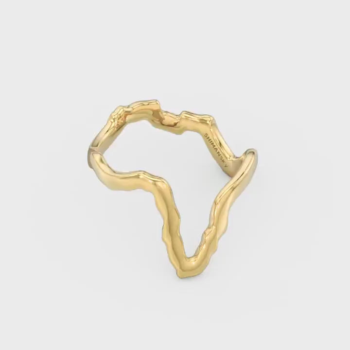 Tip of Africa Ring in 18K Yellow Gold Video