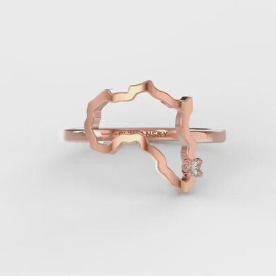 My Africa Medium Diamond Ring In 14K Rose Gold Video