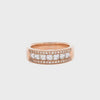 Shimansky 0.9 TCW My Girl Half Eternity Dress Ring in 14K Rose Gold 360 Product Video