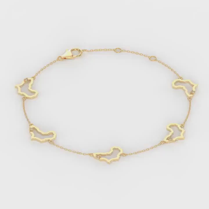 My Africa Diamond Station Bracelet in 14K Yellow Gold Video