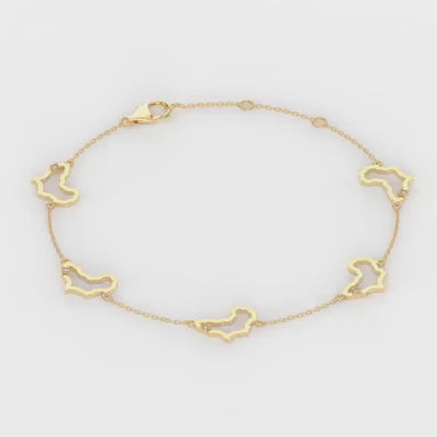 My Africa Diamond Station Bracelet in 14K Yellow Gold Video