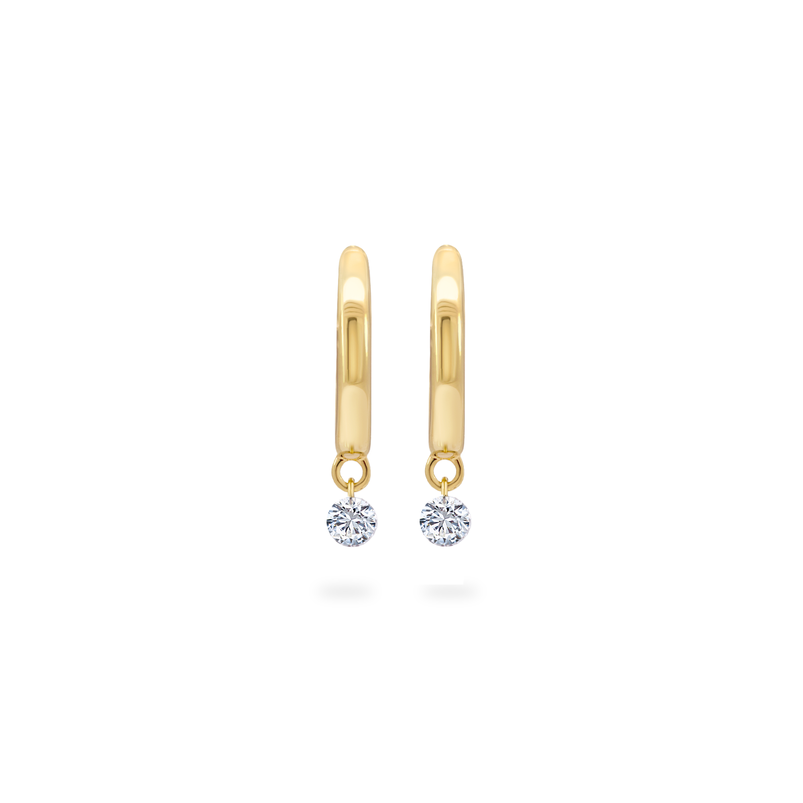 Frameless Diamond Drop Earrings
