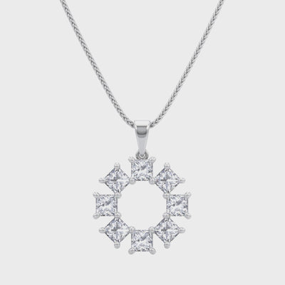 Shimansky - My Girl Lucky 8 Diamond Pendant 1.00ct Crafted in 18K White Gold Product Video