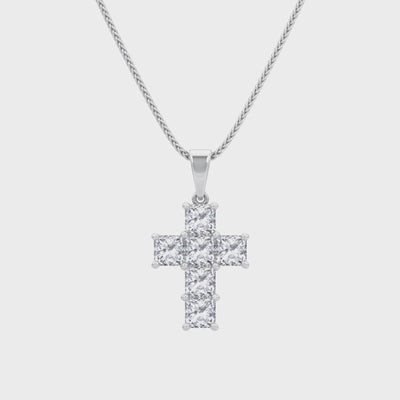 Shimansky - My Girl Diamond Cross Pendant 1.00ct Crafted in 18K White Gold Product Video