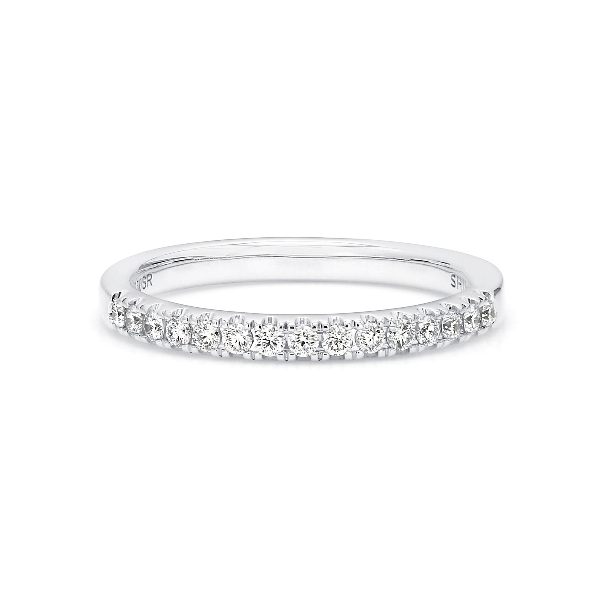 Shimansky - Ladies Diamond Wedding Band Crafted in 18K White Gold