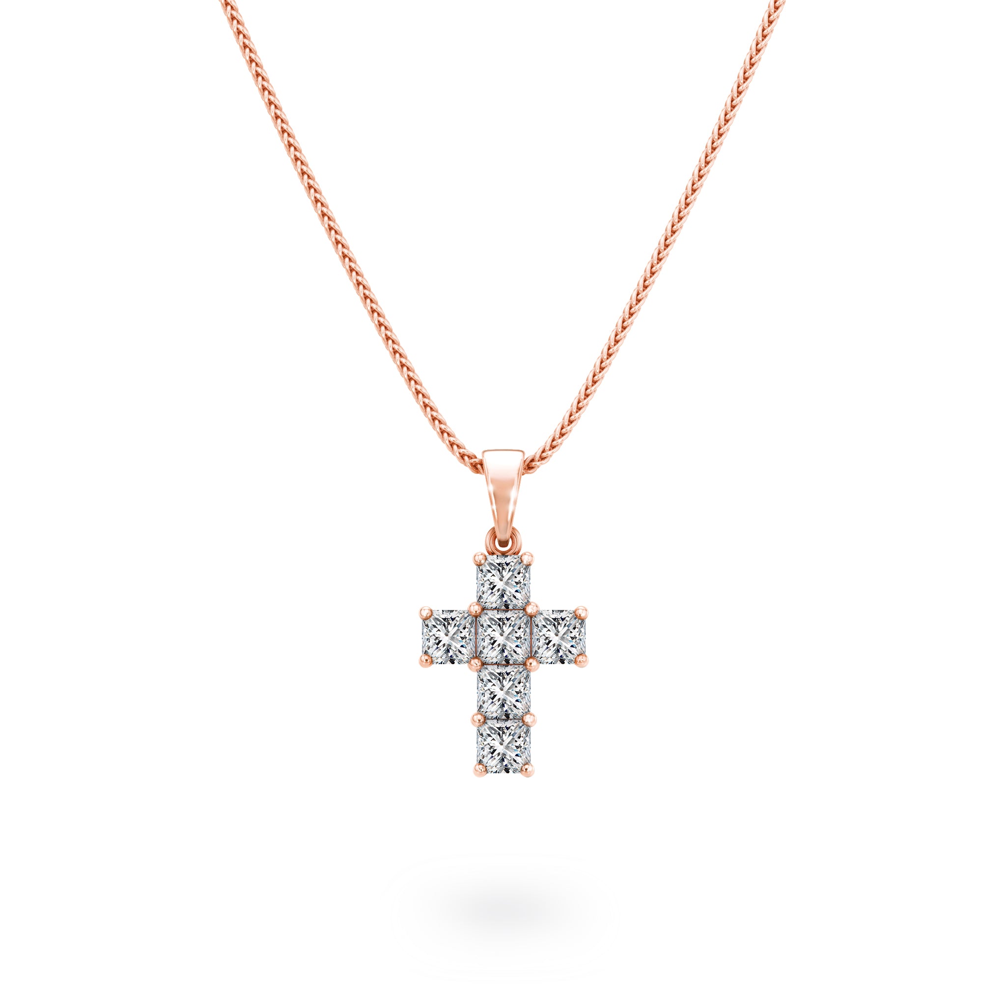 Shimansky - My Girl Diamond Cross Pendant 0.40ct Crafted in 18K Rose Gold